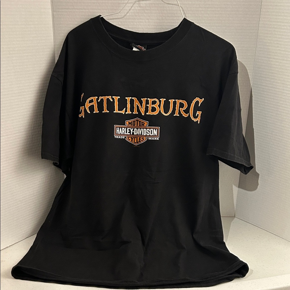 Harley-Davidson Black/Orange T-Shirt Men’s Large
